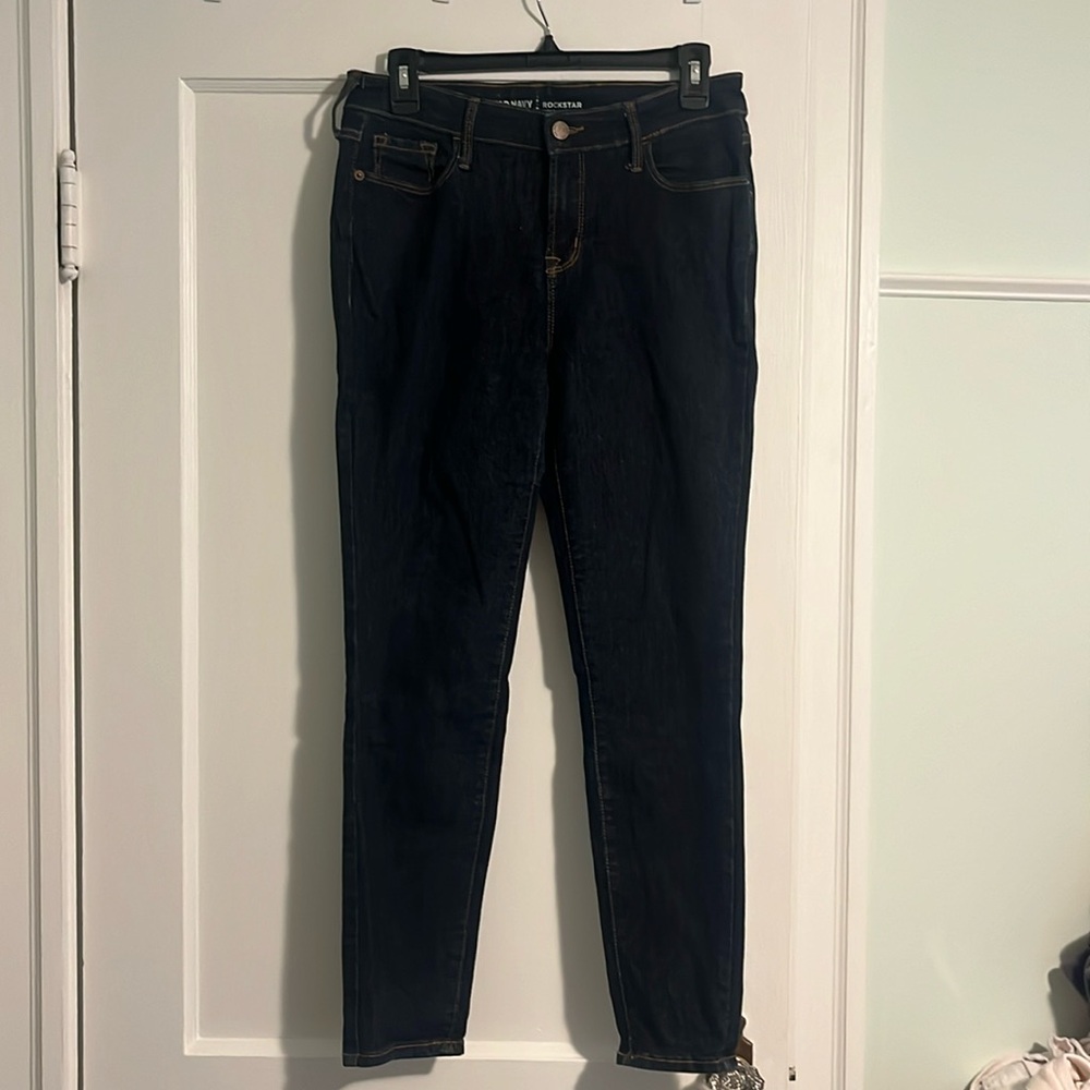 Old navy jeans, dark stretchy